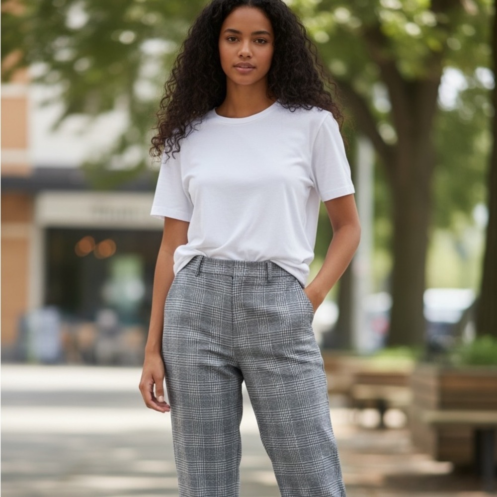 Pendleton Gray And Red Virgin Wool Slacks - image 1